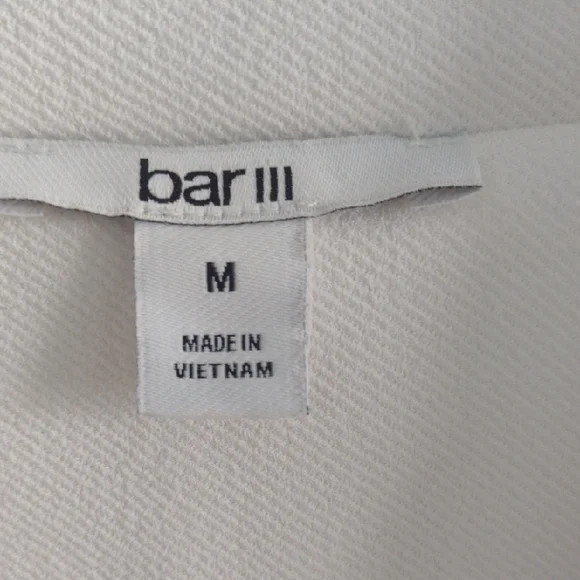 Bar III Classic White Women's Blazer - Picture 2 of 3